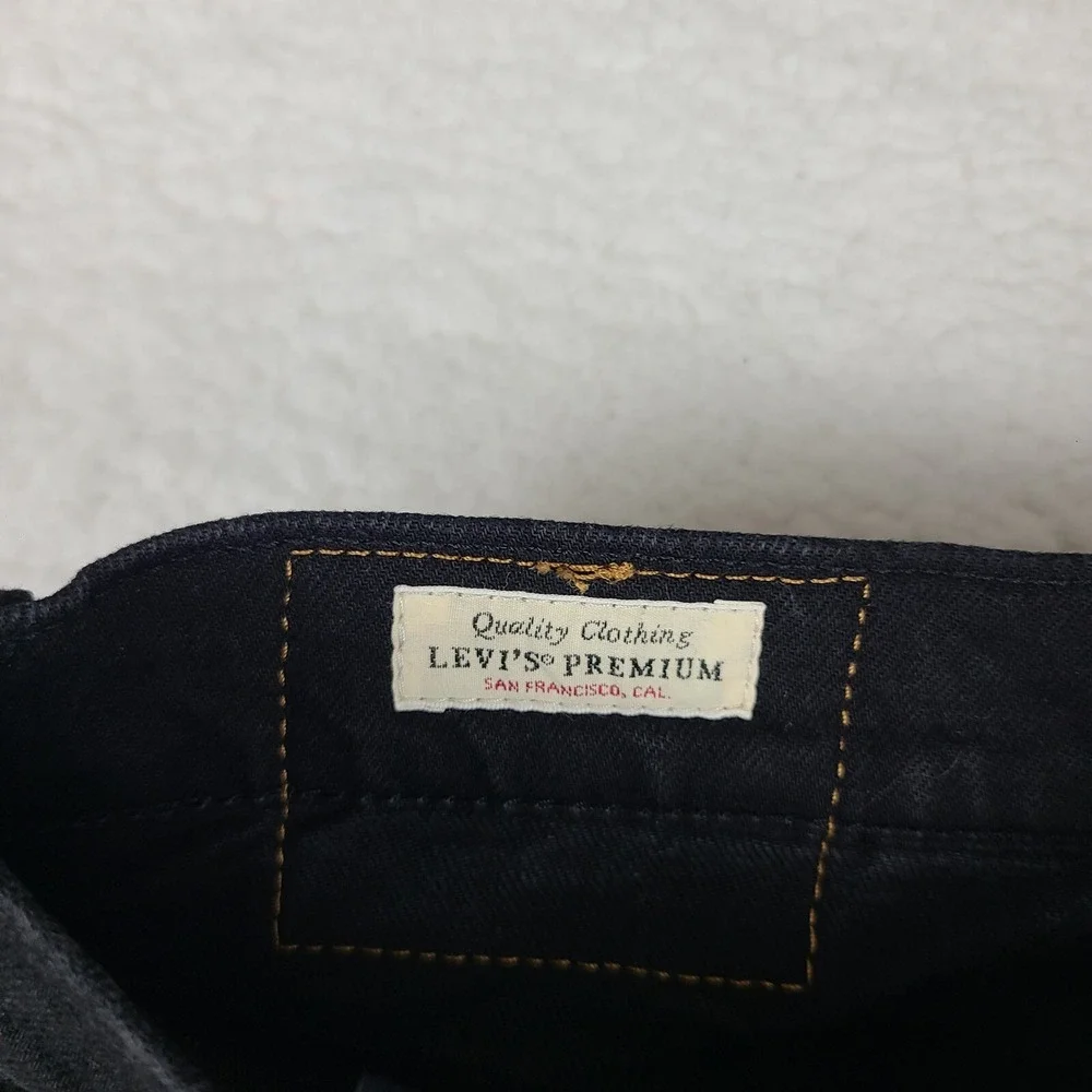 Levi's Premium‎ Lot 512 Jeans Mens 34x32 Slim Taper Black Wash